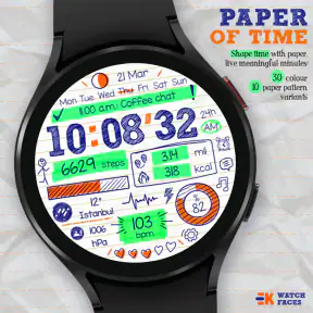 Paper of Time - Watch Face