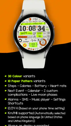 Paper of Time - Watch Face