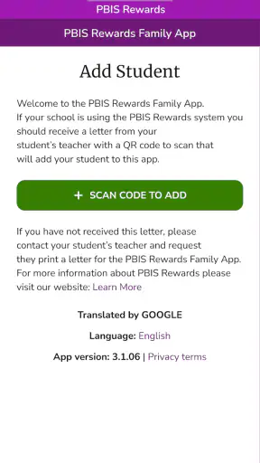 PBIS Rewards Family