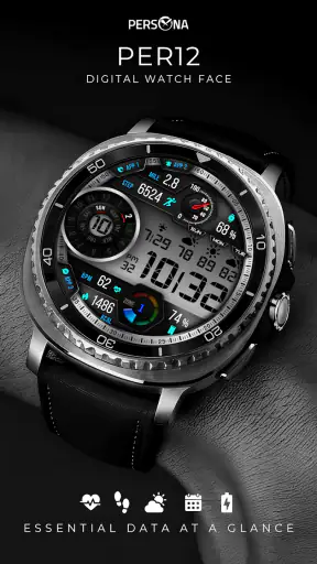 PER12 Digital Watch Face