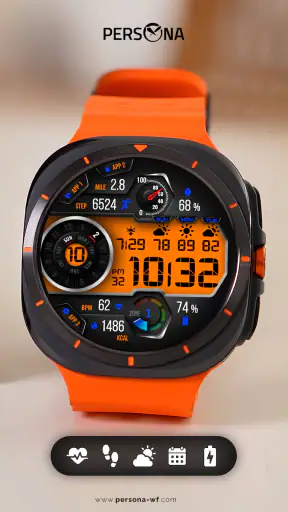 PER12 Digital Watch Face