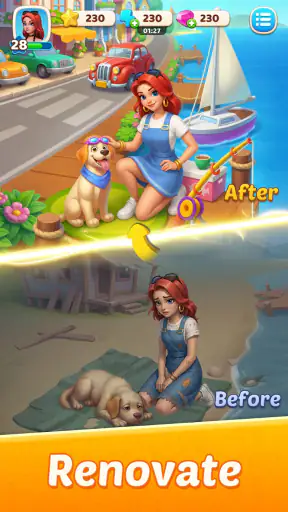 Pets Harbor: Merge & Restore