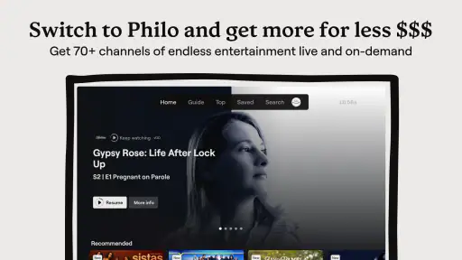 Philo: Shows, Movies, Live TV.