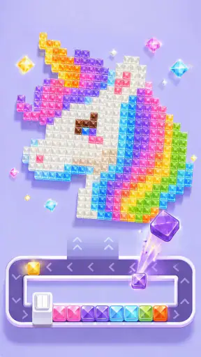 Pixel Gem Loop: Gem Coloring