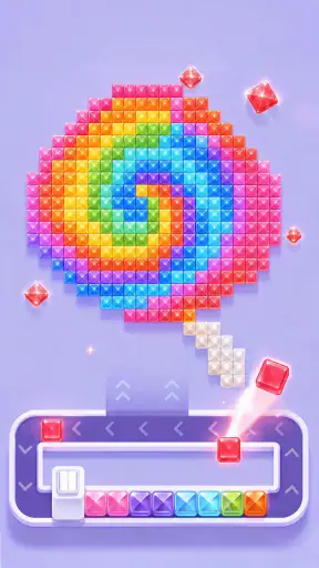 Pixel Gem Loop: Gem Coloring