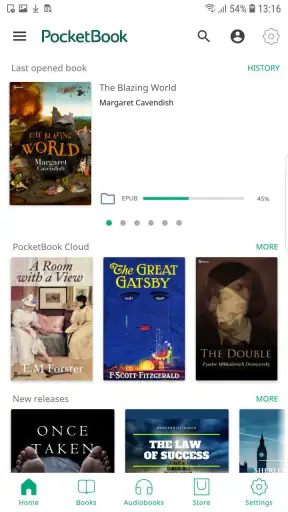 PocketBook reader - EPUB, PDF