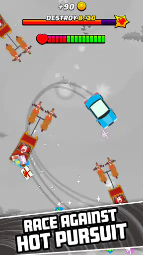 Police Pursuit: Burnout Rush!