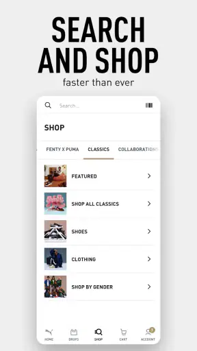 PUMA | Clothes & Shoes App