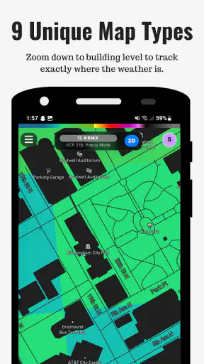 RadarOmega: Doppler Radar App