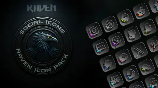 Raven Dark Icon Pack