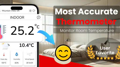 Real thermometer: Temperature