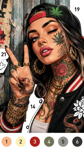 Rebel Color Paint By Number