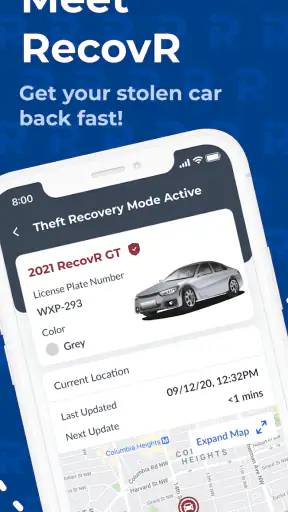 RecovR: Vehicle Theft Recovery