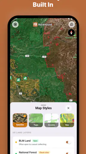RockHoundR: Rockhounding Map