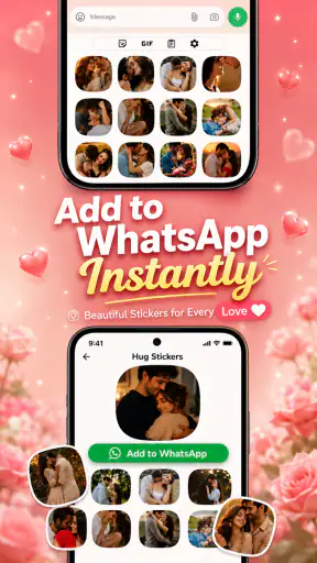Romantic Stickers - Love Emoji