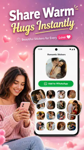Romantic Stickers - Love Emoji
