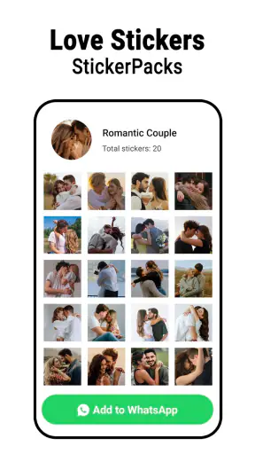 Romantic stickers - WASticker