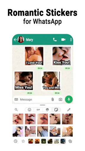 Romantic stickers - WASticker