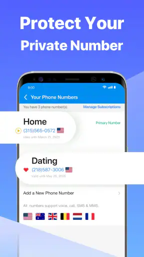 Second Number for Call & Text
