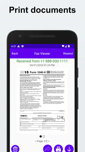 Send & Receive Fax Number