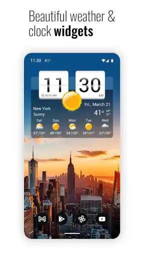Sense flip clock & weather Pro