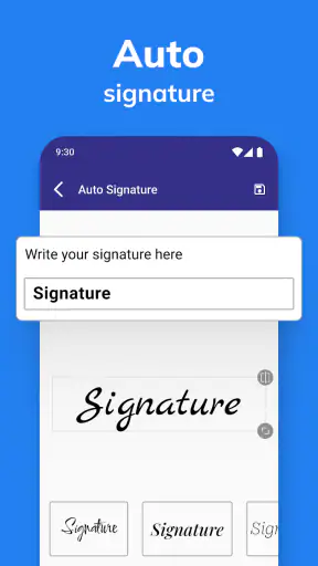 Signature On Docs & Photos