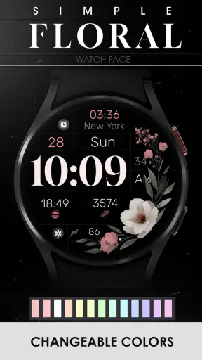 Simple Floral Watch Face