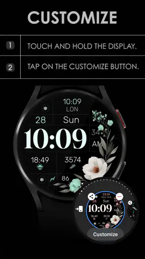 Simple Floral Watch Face