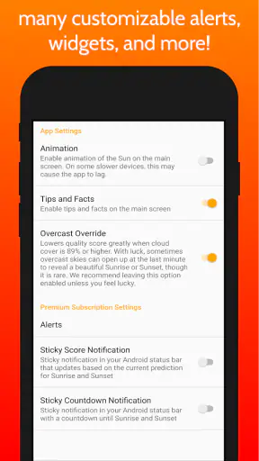 SkyCandy - Sunset Forecast App