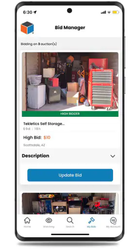 StorageTreasures Auction App