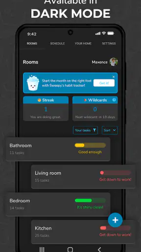 Sweepy: Home Cleaning Schedule