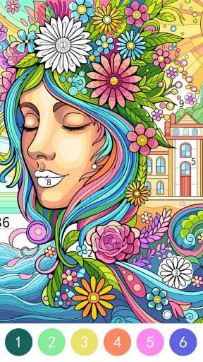 Tangle Color by Number Book