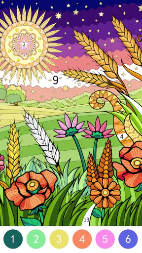 Tangle Color by Number Book