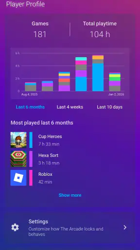 The Arcade · Game Hub Launcher
