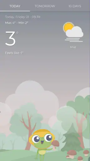 TheFrog: Weather app