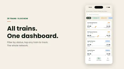 TrainKothai - BD Train Tracker