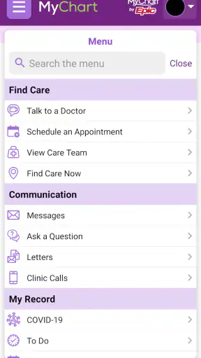 Trinity Health MyChart
