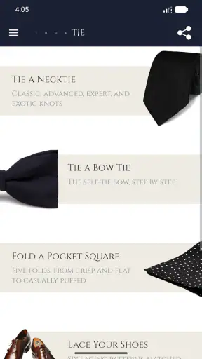 True Tie: Tie Knot Guide