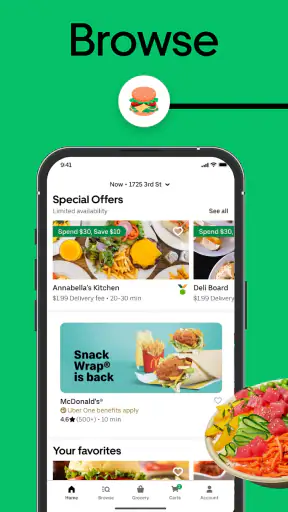 Uber Eats: Food and Grocery