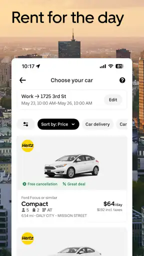 Uber - Request a ride