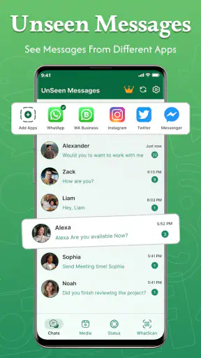 UnseenChat: View Deleted Msgs