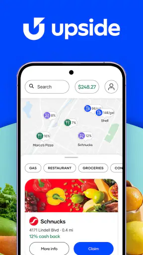 Upside: Gas & Food Cash Back