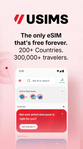 USIMS: Global eSIM for Travel