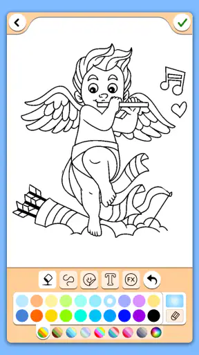 Valentines love coloring book