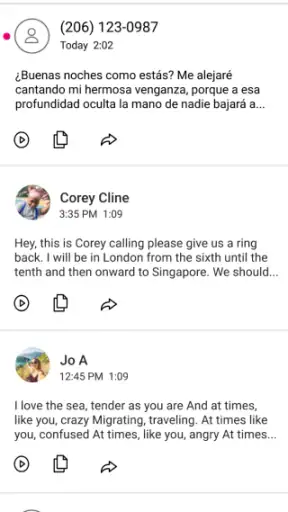 Visual Voicemail