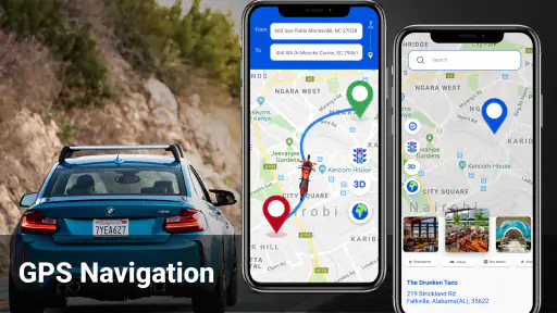 Voice GPS Map Navigation Route