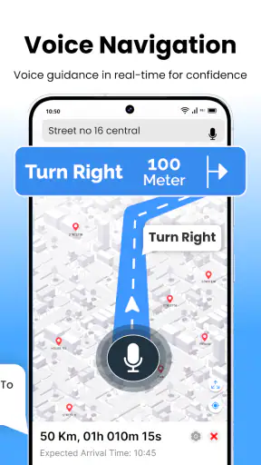 Voice GPS Navigation Direction