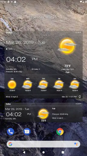 Weather & Clock Widget