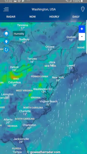Weather Radar - Windy, rain