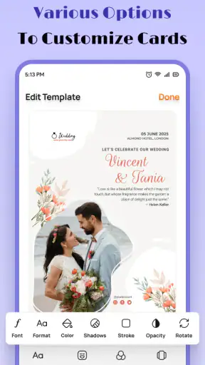 Wedding Invitation Maker App